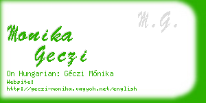 monika geczi business card