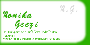 monika geczi business card